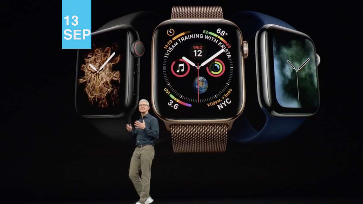 Présentation de montres intelligentes avec date 13 SEP